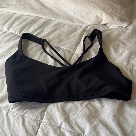 Lululemon Athletica Black Strappy Sports Bra - Picture 1 of 5